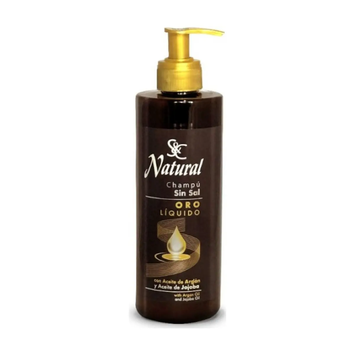 Champú sin sal con aceite de argán y jojoba Suchel Camacho (400 ml)
