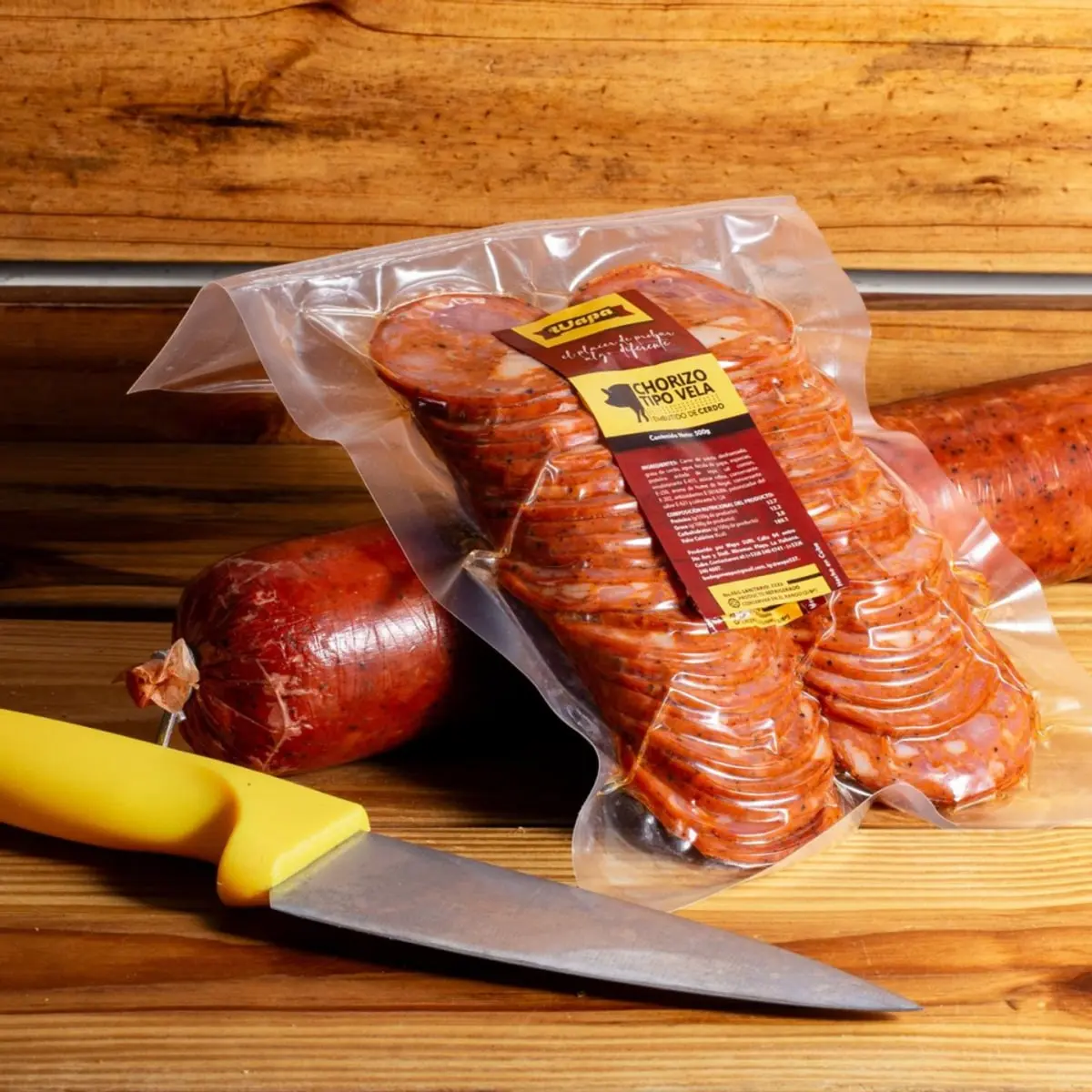 Chorizo tipo vela lasqueado Wapa (500 g / 1.1 lb) - Thumbnail 2