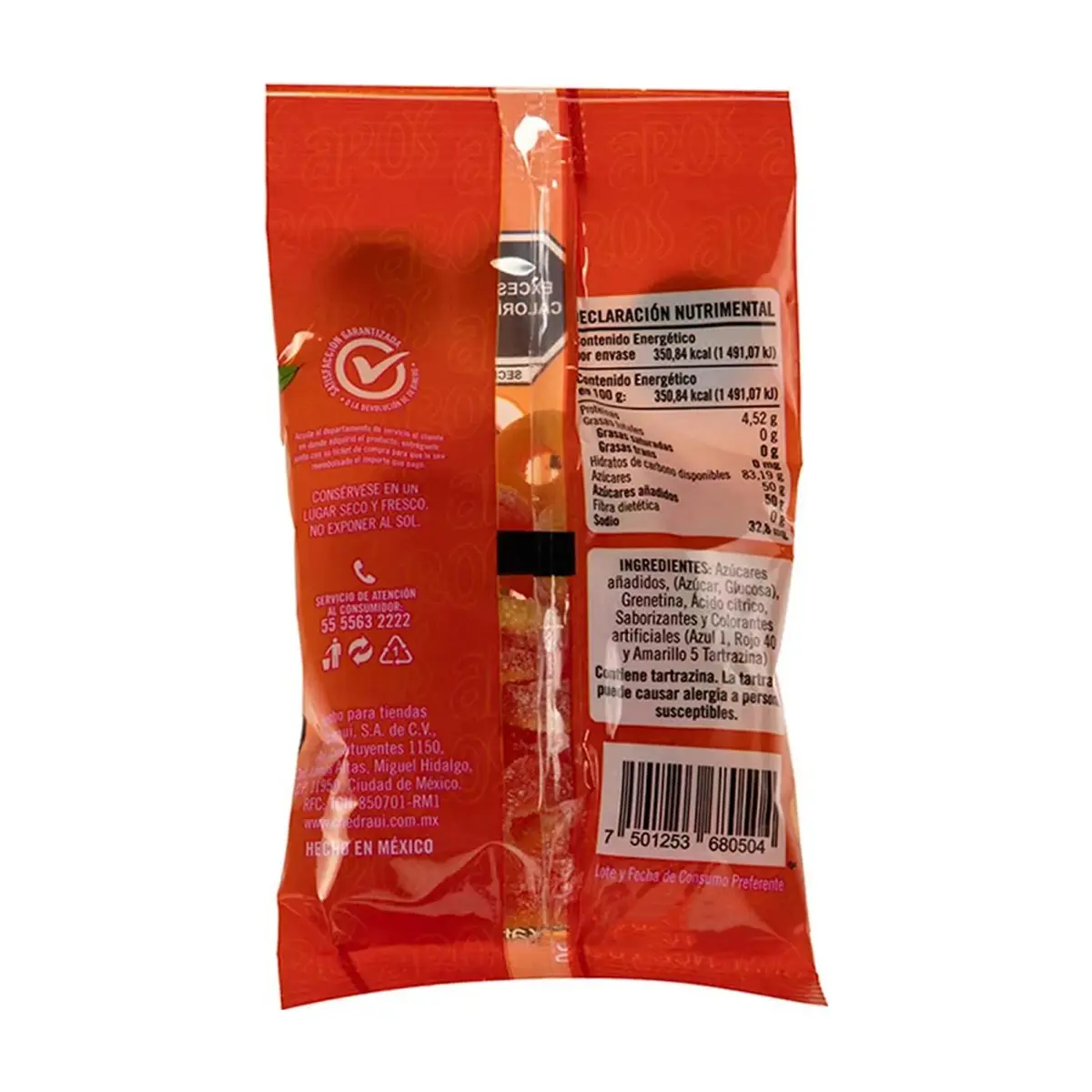 Gomitas de grenetina aros sabor a durazno Selecto (100 g / 3.5 oz) - Thumbnail 2