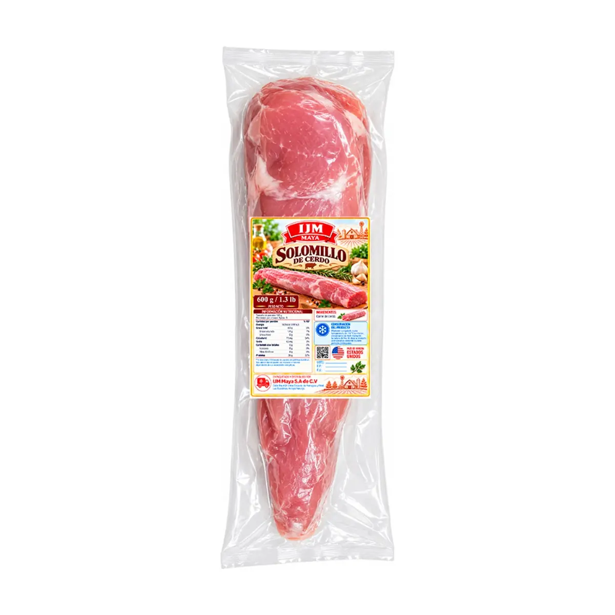 Solomillo de cerdo IJM Maya (600 g / 1.3 lb) - Miniatura 1