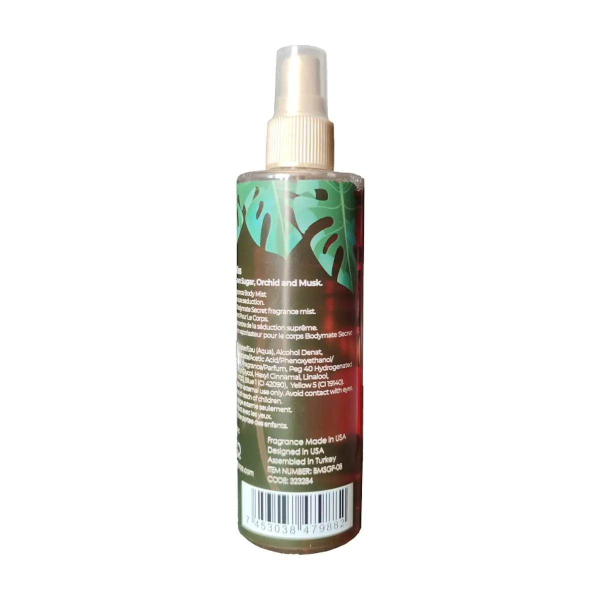 Colonia corporal - perfume spray - para mujer fragancia combinada de vainilla y azúcar morena Bodymate (250 ml / 8.4 fl.oz.) - Thumbnail 8
