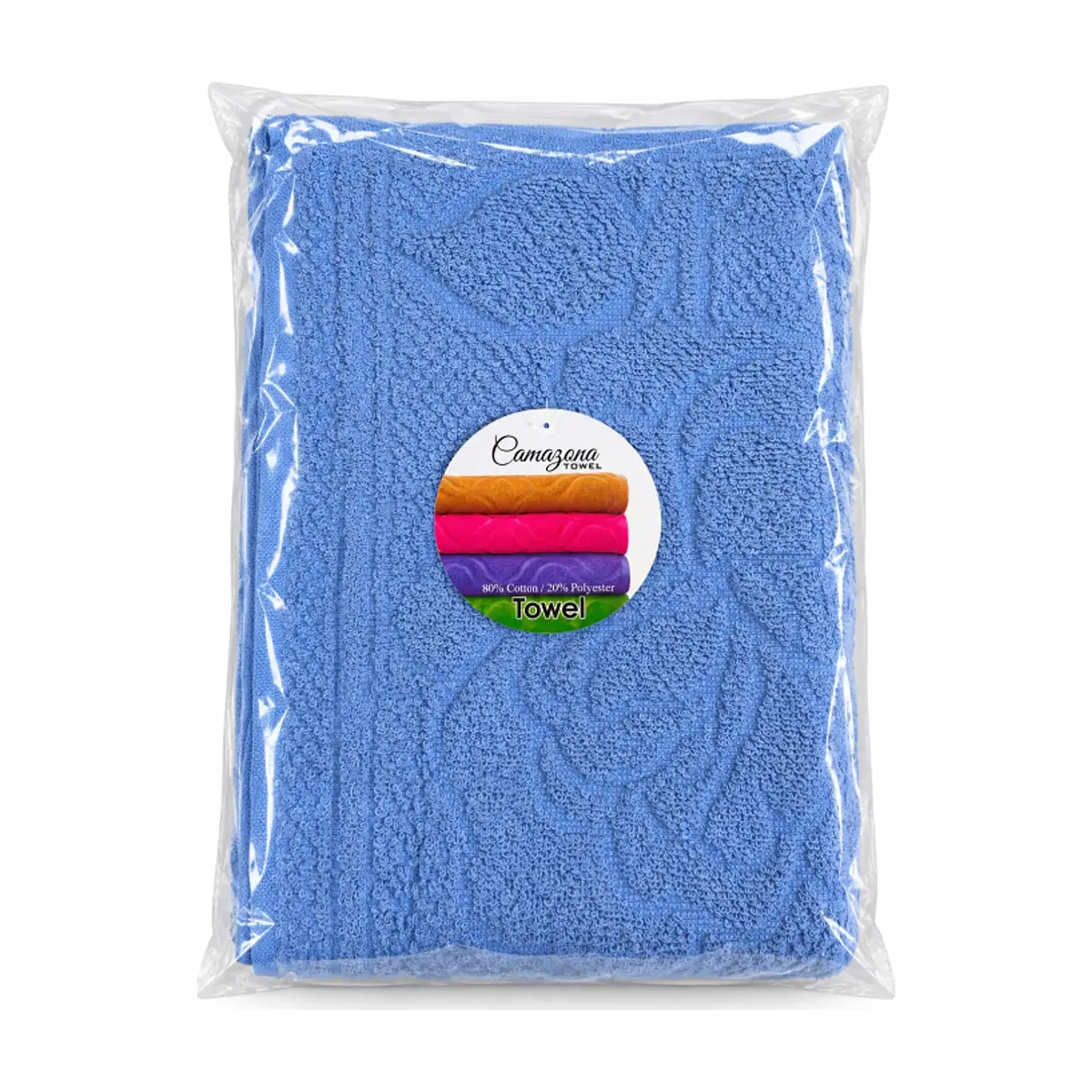 Toalla azul claro 71.12 × 147.32 cm Camazona - Miniatura 2