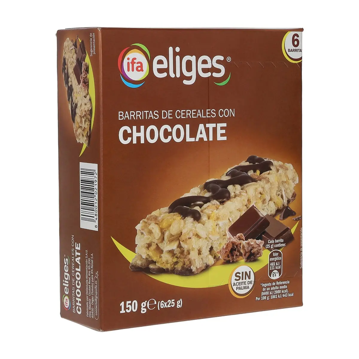 Barritas de cereales con chocolate IFA Eliges (150 g / 5.29 oz) - Miniatura 1