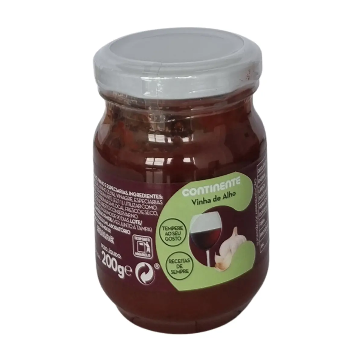 Pasta con pimienta, ajo, vino y especias Continente (200 g / 7.05 oz)