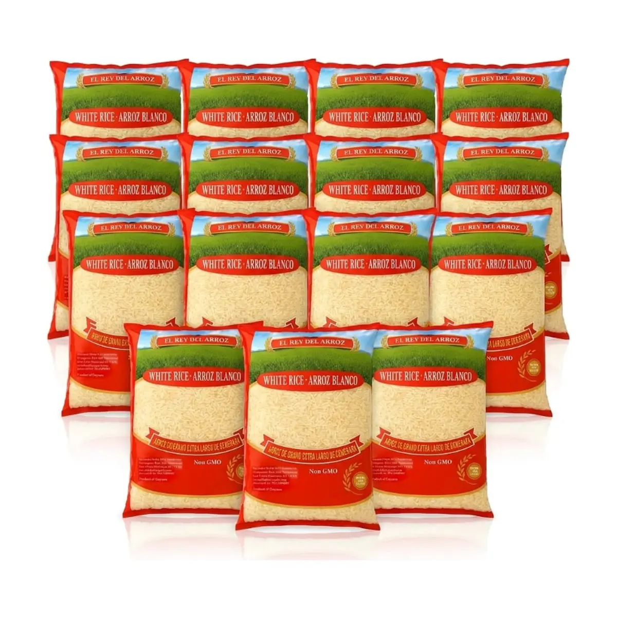 Arroz blanco de grano extra largo El rey del arroz (15 x 1 kg / 2.2 lb) - Miniatura 1