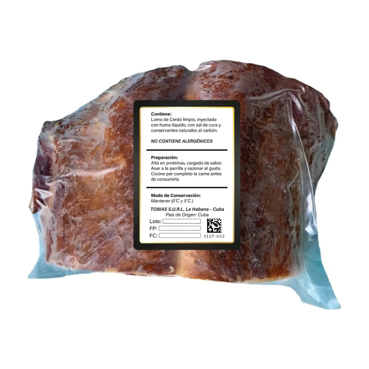 Lomo de cerdo ahumado sin piel y sin hueso Tobías (1 kg / 2.2 lb) - Miniatura 3