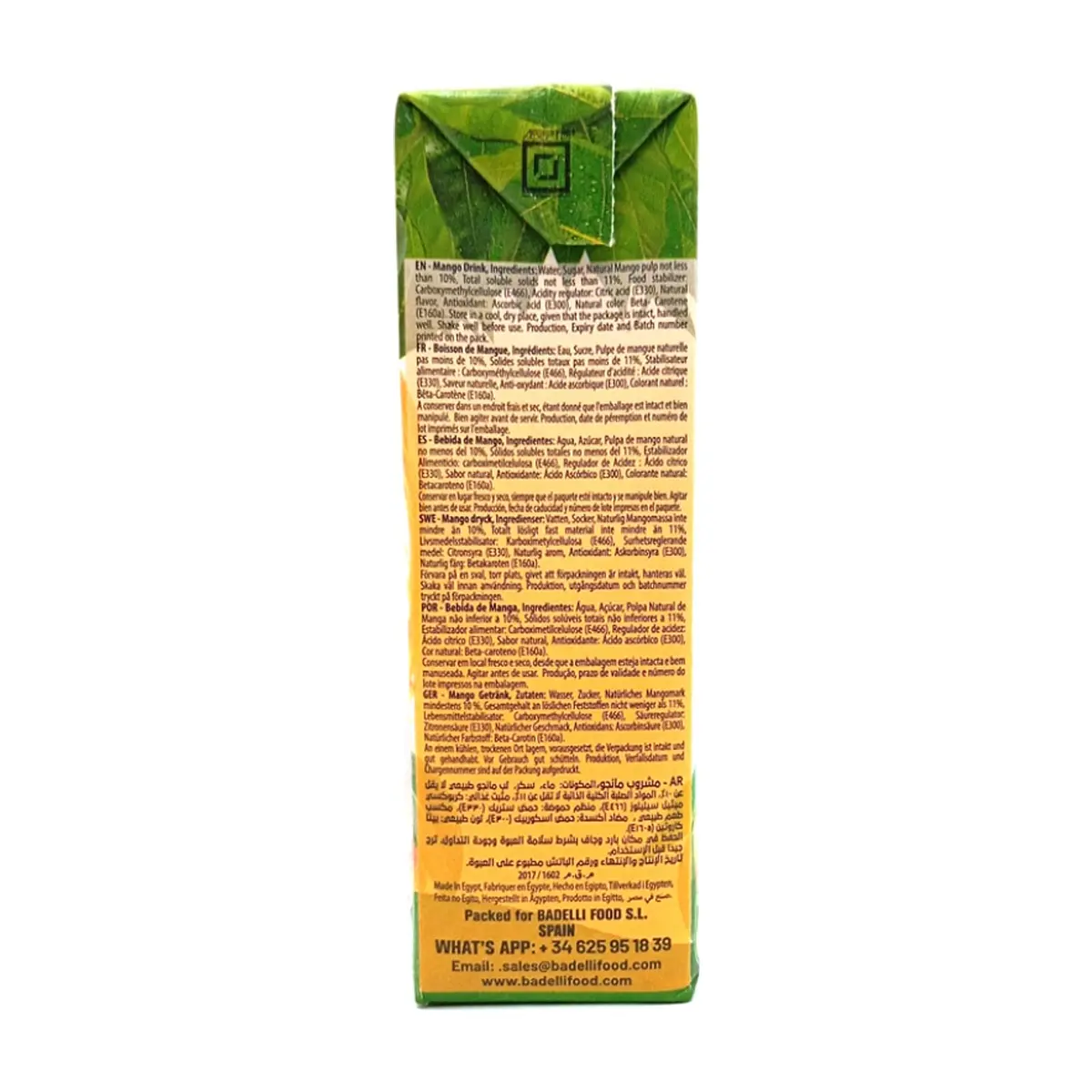 Jugo de mango Badelli (18 x 200 ml / 6.76 oz fl) - Miniatura 2