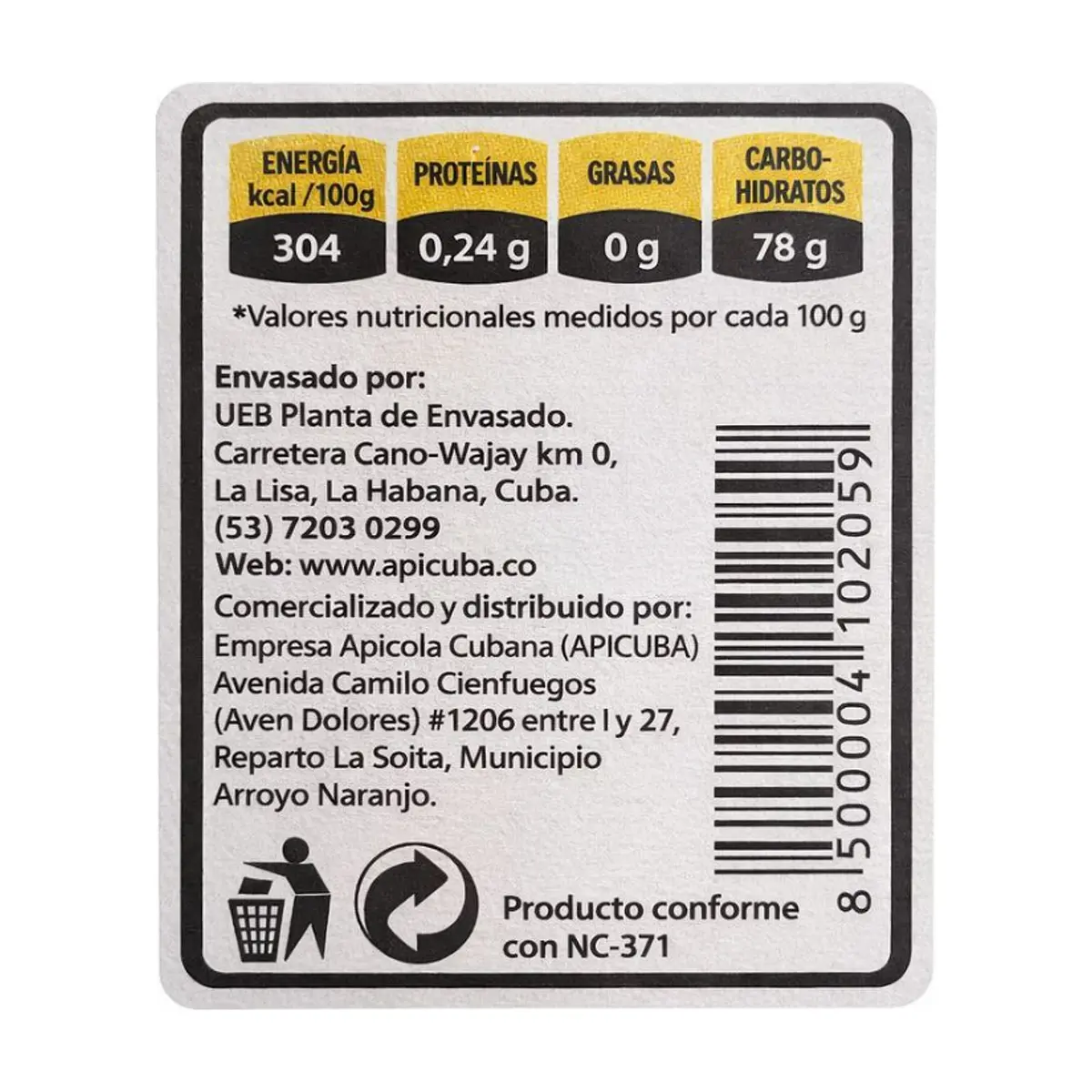 Miel de abejas 100% natural Apisun (330 g / 11.64 oz) - Thumbnail 3