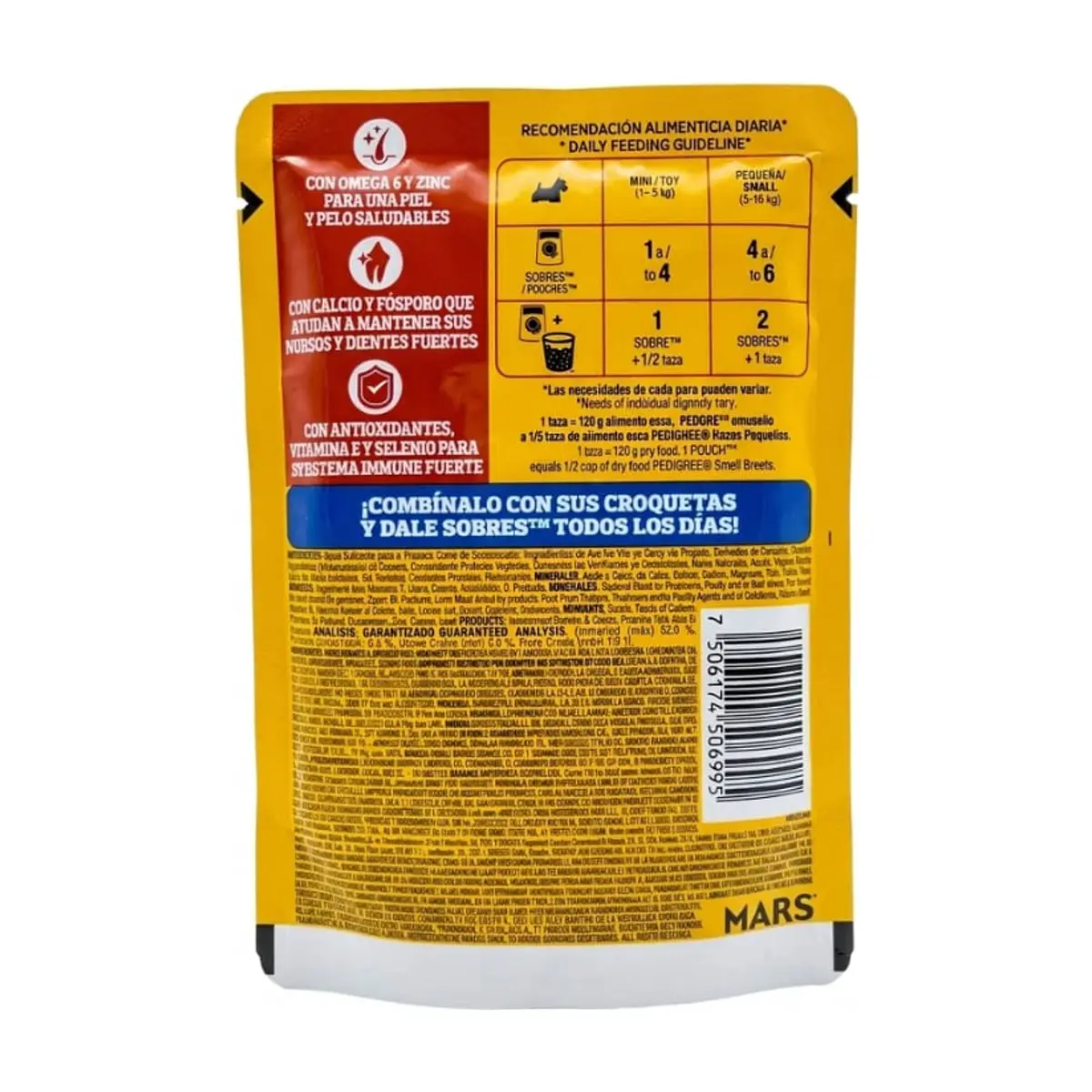 Comida para perros razas pequeñas sabor cordero en filete Pedigree (100 g / 3.5 oz) - Miniatura 7