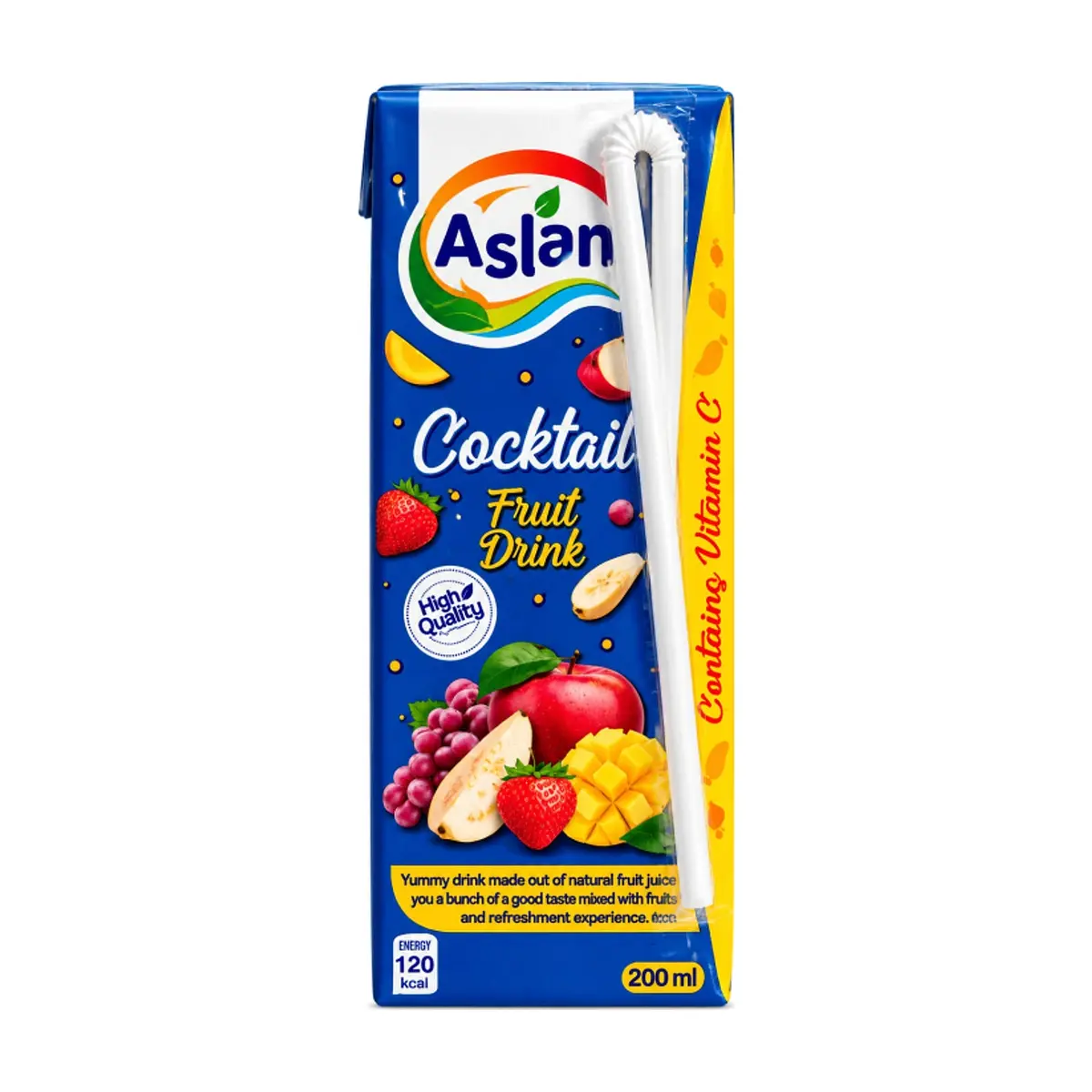 Jugo de cóctel de frutas Aslan (200 ml)