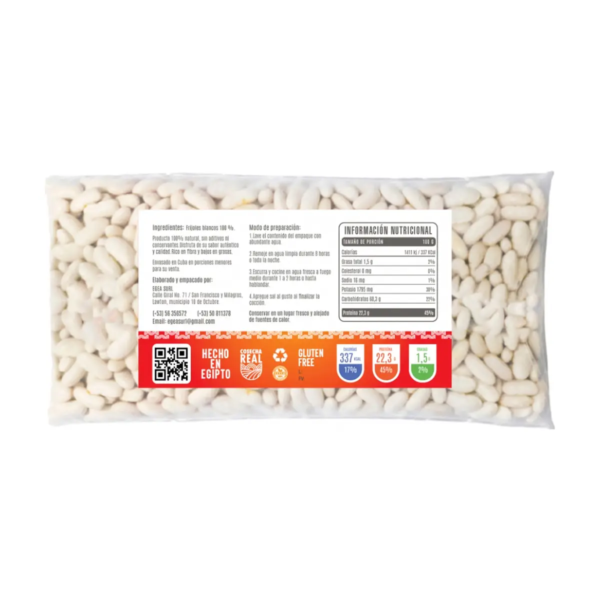 Frijoles blancos Cosecha Real (10 x 500 g / 1.1 lb) - Thumbnail 2