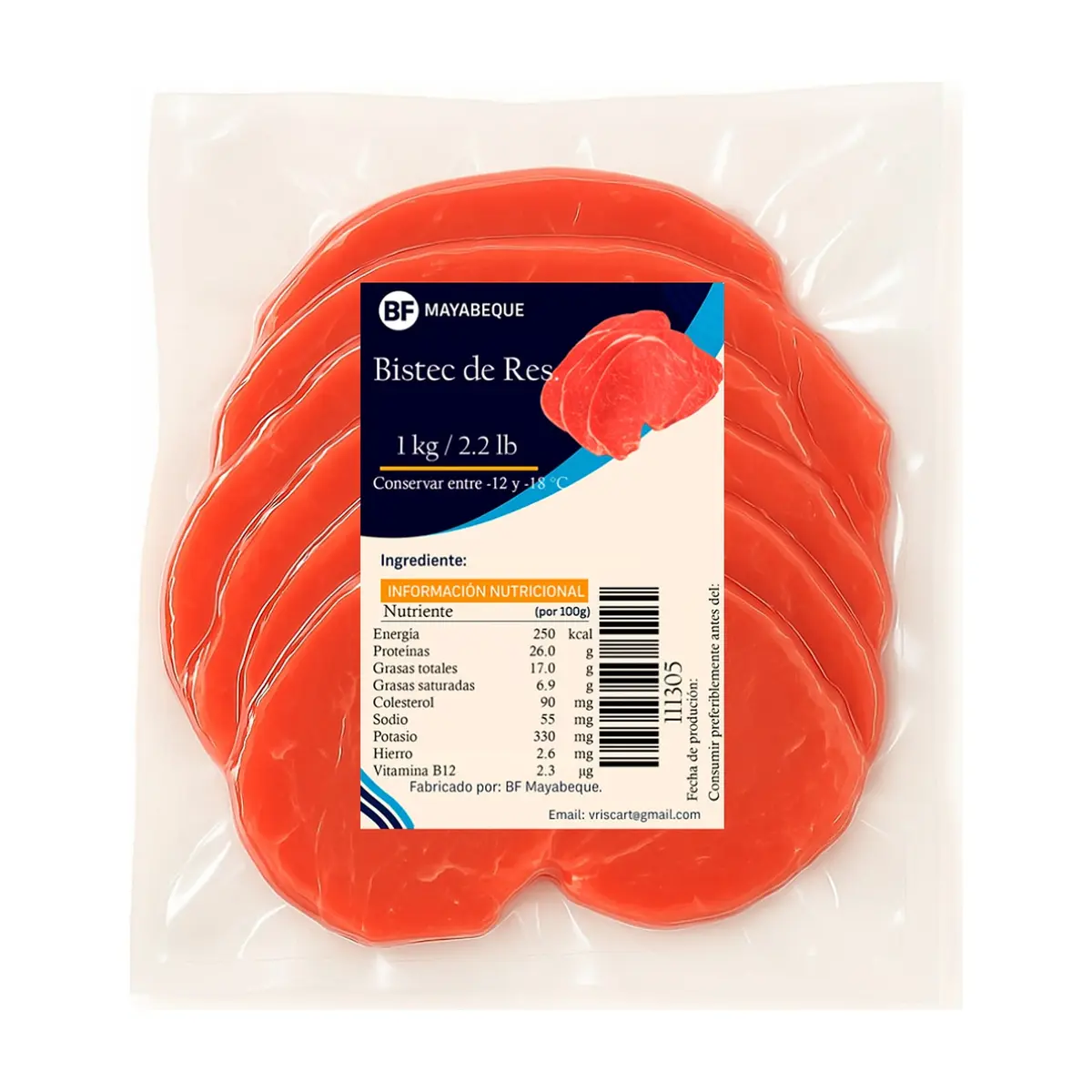 Bistec de res BF Mayabeque (1 kg / 2.2 lb) - Thumbnail 2