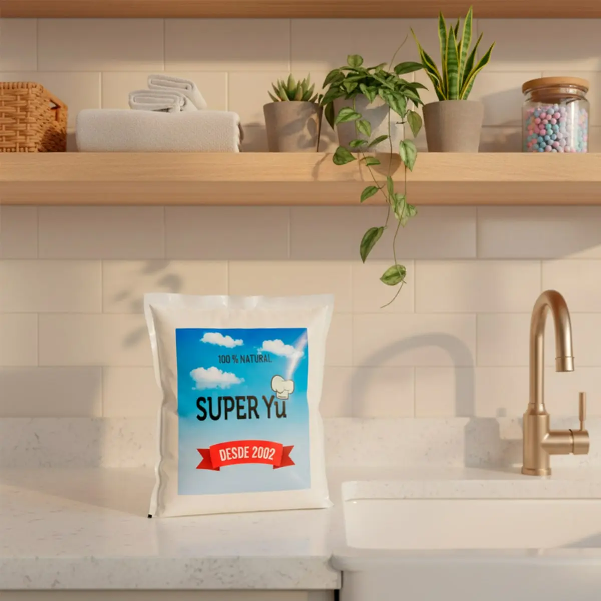 Detergente en polvo con aroma a limón Super Yu (3 x 1.5 kg / 3.3 lb) - Thumbnail 3