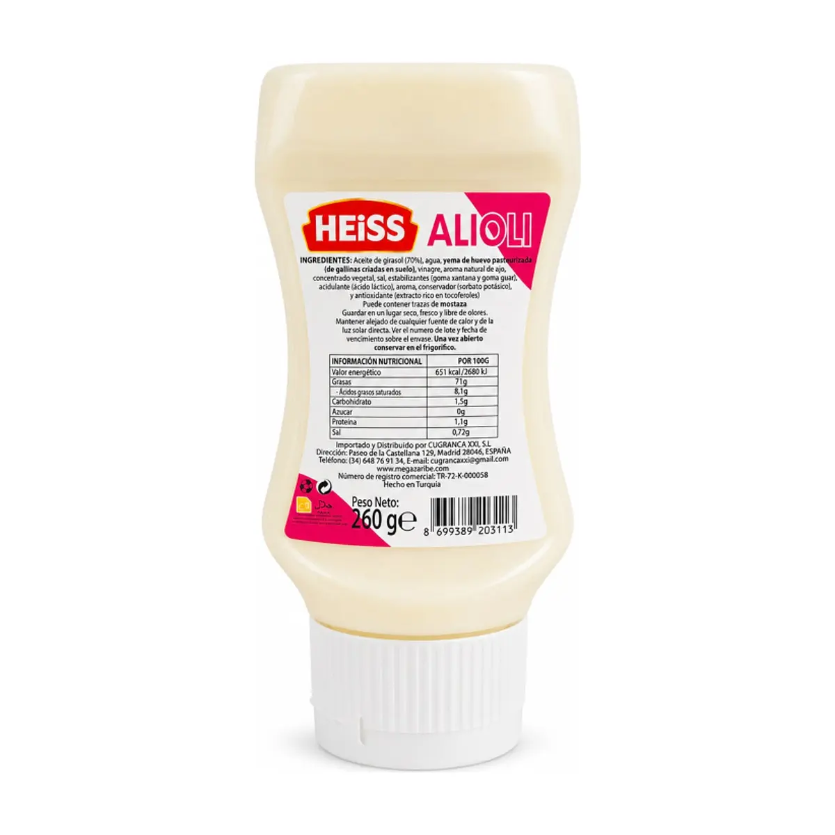 Mayonesa Alioli Heiss (260 g / 9.7 oz) - Thumbnail 2