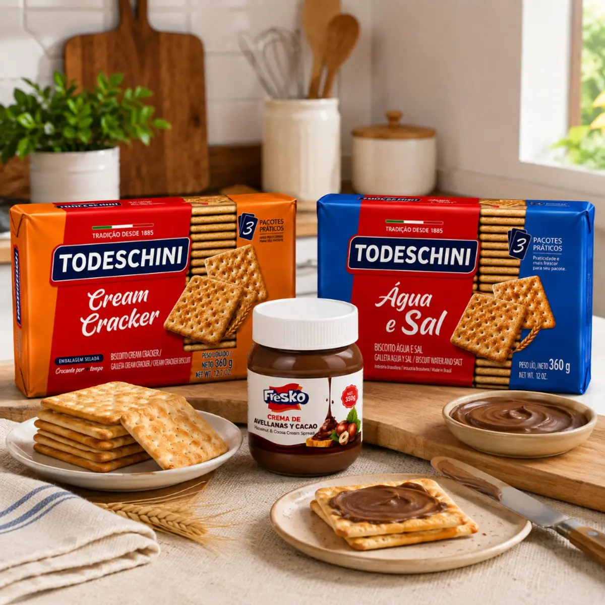 Galletas soda Todeschini + Crema cacao Fresko - Thumbnail 2