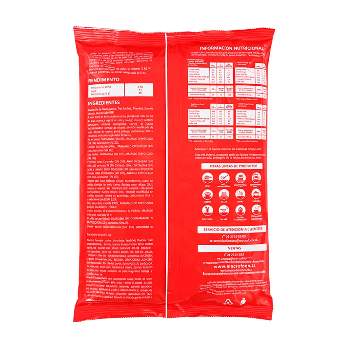 Natilla de manjar con coco rallado Macro Food (1 kg / 2.2 lb) - Miniatura 3