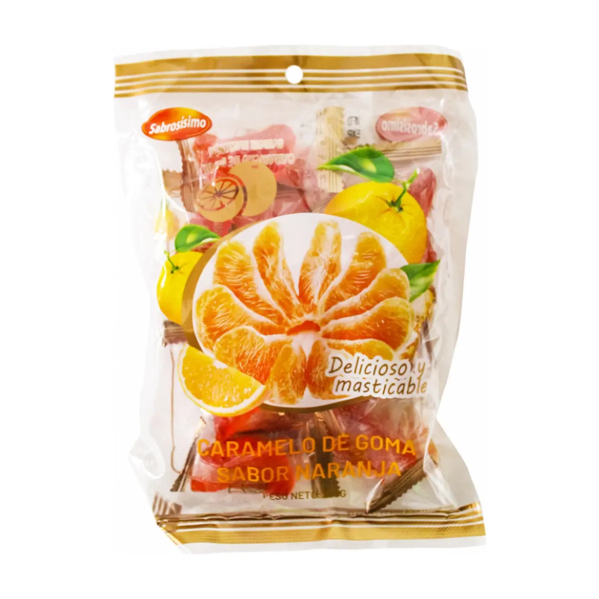 Caramelos de goma sabor naranja (100 g / 3.52 oz)