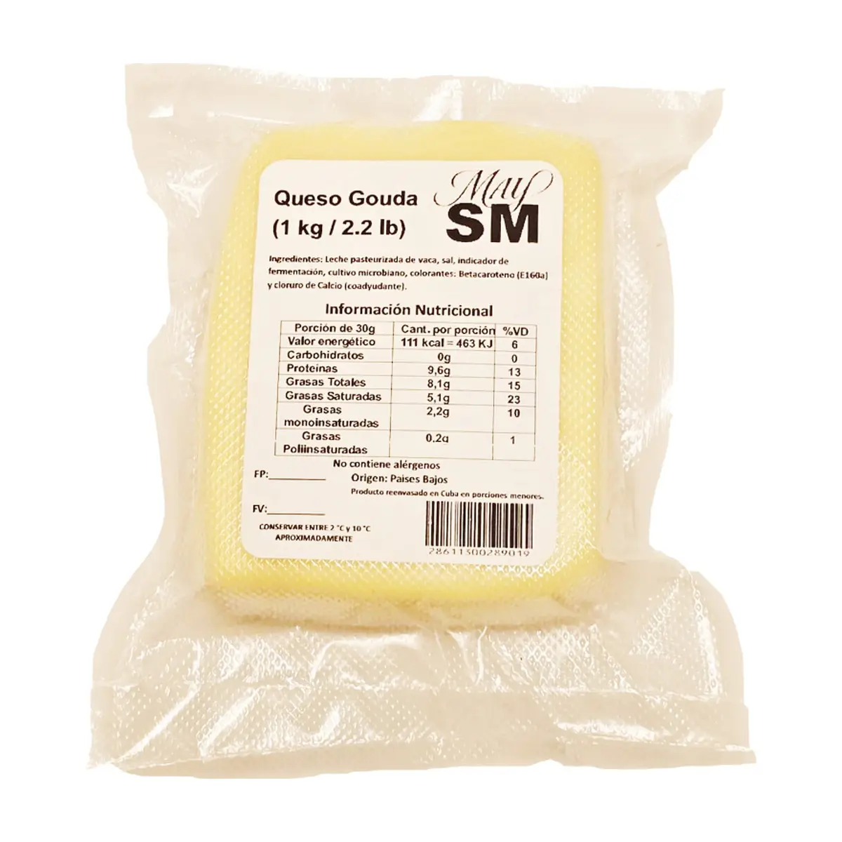 Queso gouda May SM (1 kg / 2.2 lb) - Thumbnail 3