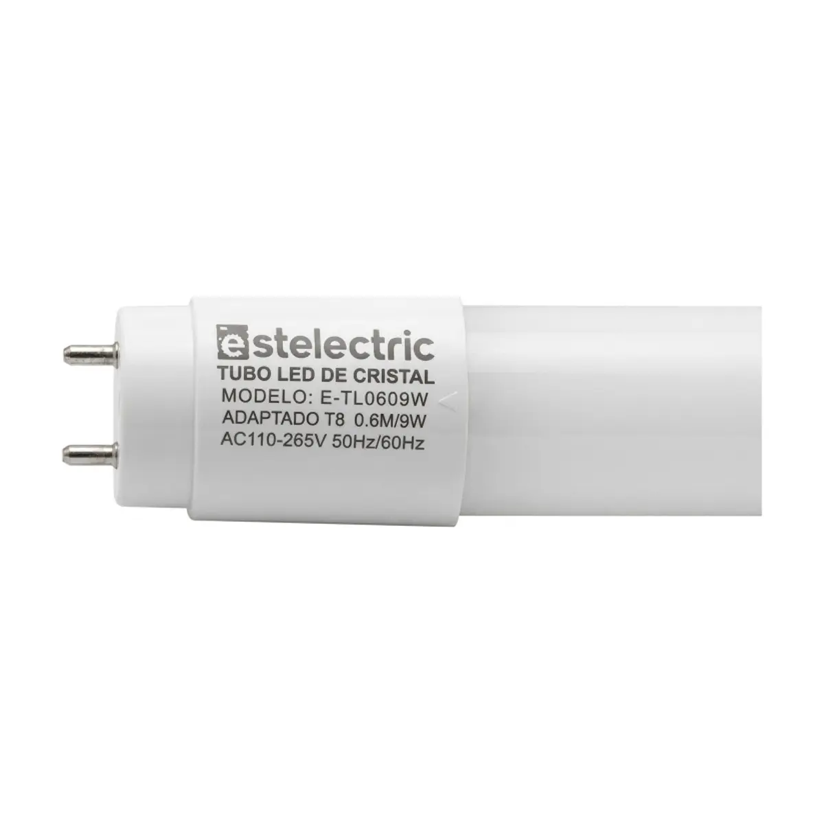 Tubo Led de 9W con soporte incluido a la medida Estelectric E-TL0609W/E-SL0609W - Miniatura 3