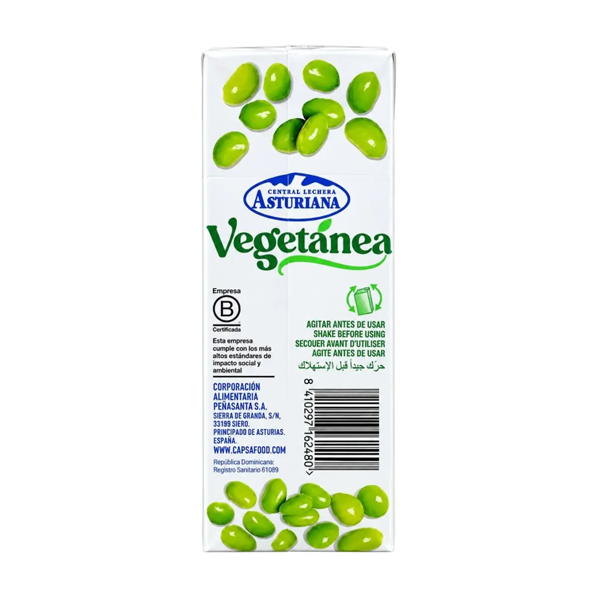 Leche vegetal de soya Vegetánea Central Lechera Asturiana (1 L) - Thumbnail 2