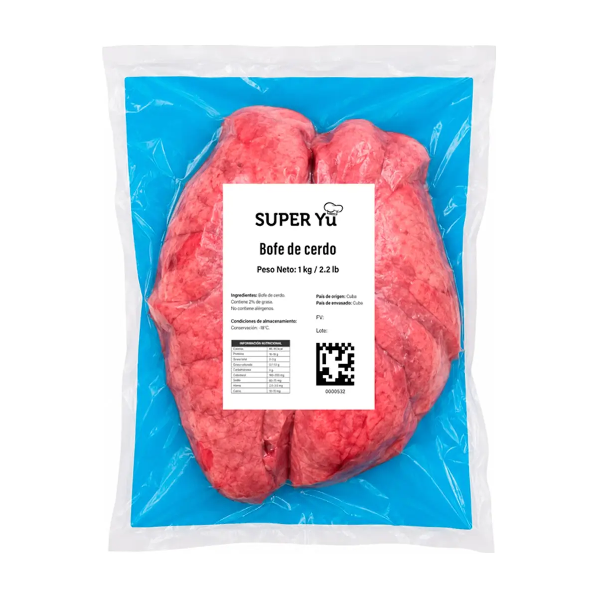 Bofe de cerdo Super Yu (1 kg / 2.2 lb) - Thumbnail 2