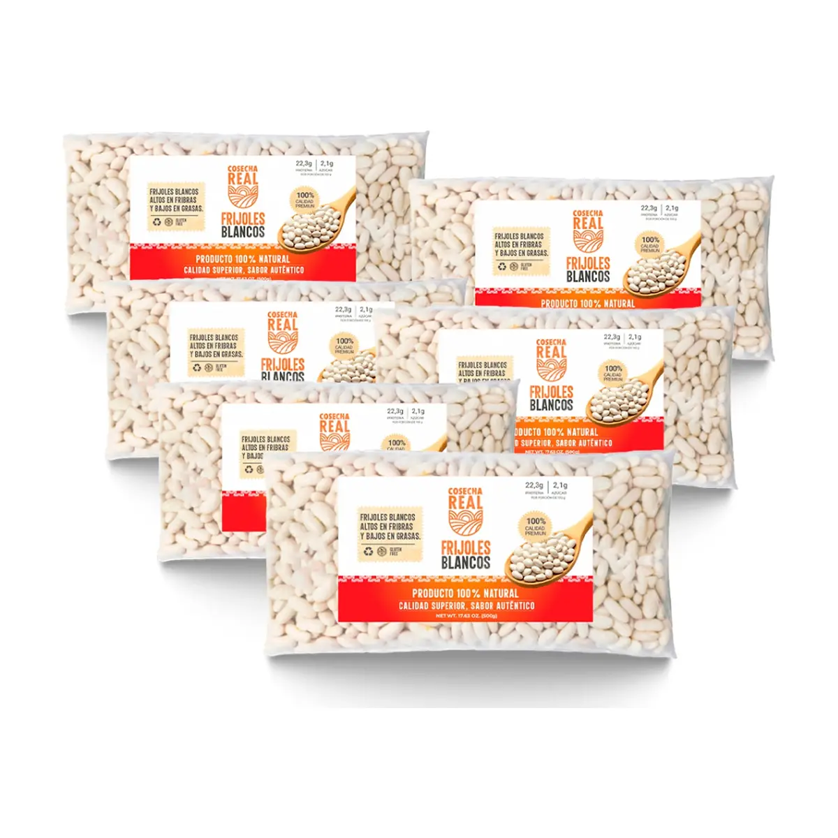 Frijoles blancos Cosecha Real (6 x 500 g / 1.1 lb)