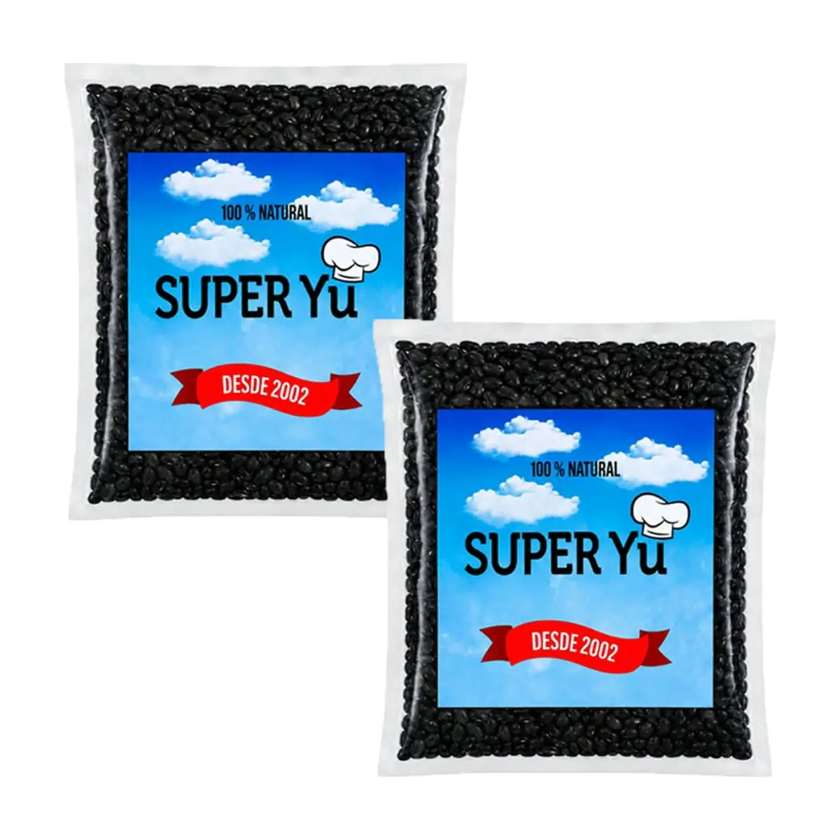 Frijoles negros Super Yu ( 2 x 900 g / 1.98 lb) - Miniatura 1