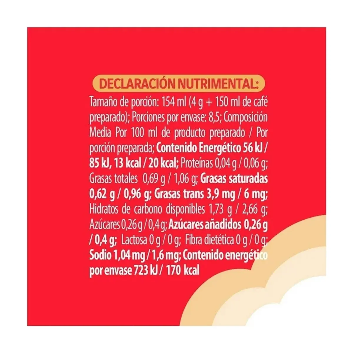 Sustituto de crema en polvo para café Coffee Mate Nestlé (34 g / 1.2 oz) - Thumbnail 2