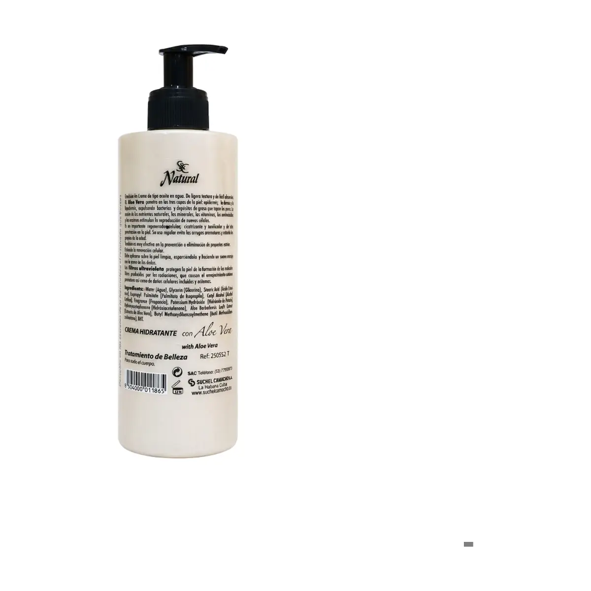 Crema hidratante con aloe vera para todo el cuerpo Natural S&C (390 g / 13.8 oz) - Thumbnail 2