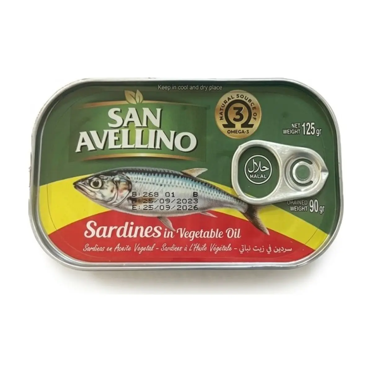 Sardinas en Aceite (125g) SAN AVELLINO