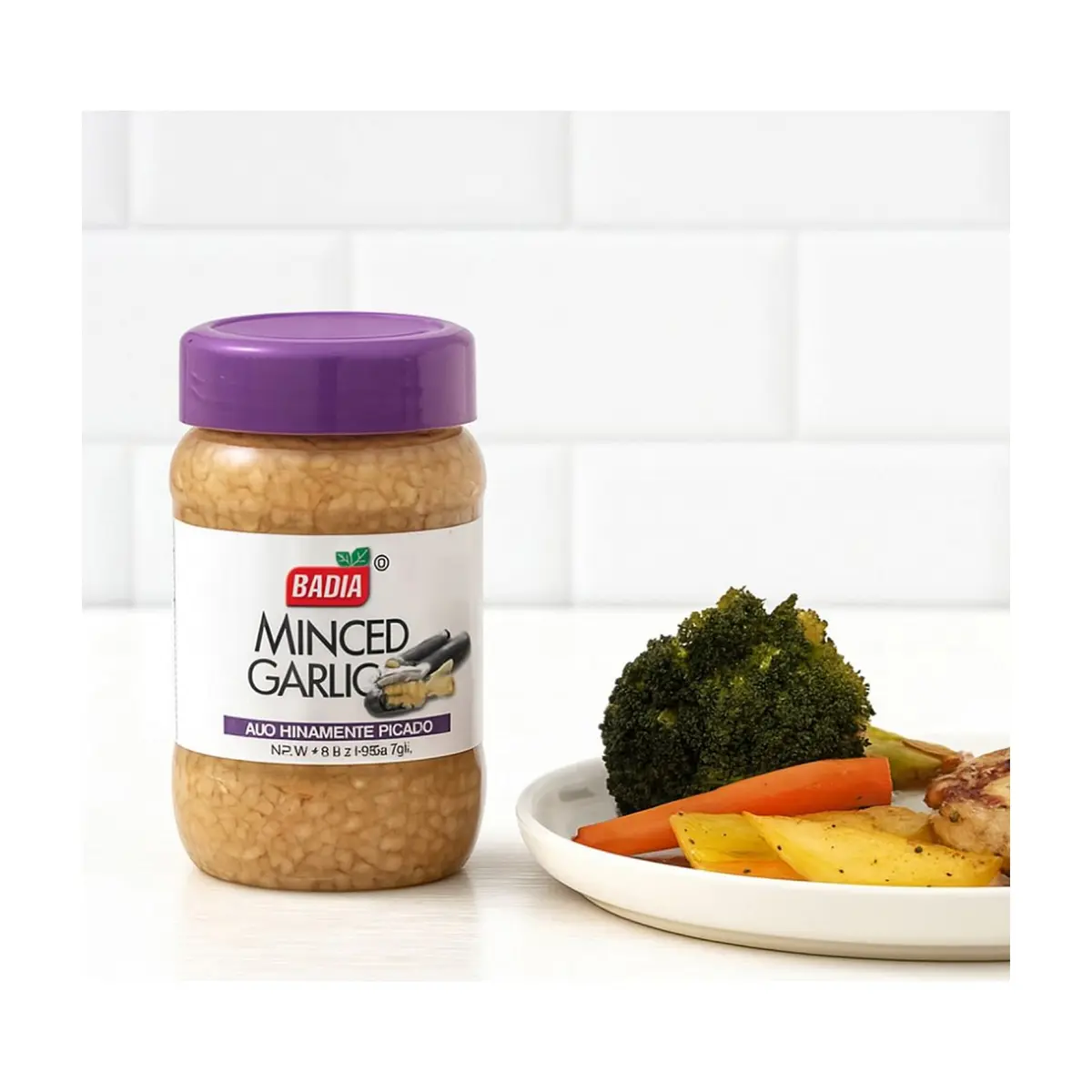 Ajo finamente picado Badia (226.7 g / 8 oz) - Thumbnail 4