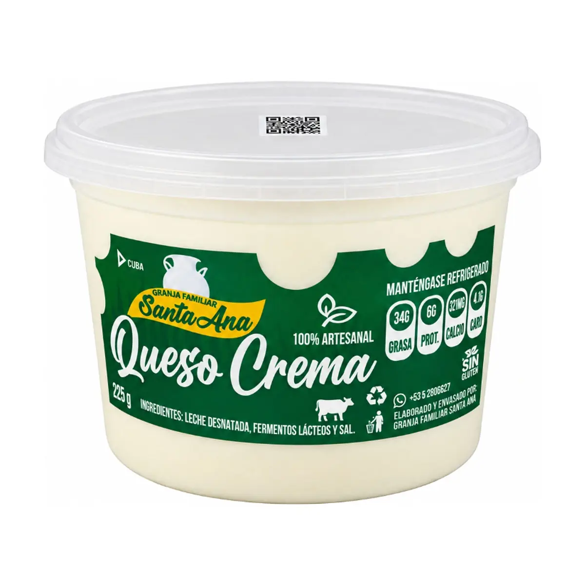 Queso crema Santa Ana (225 g / 7.9 oz)