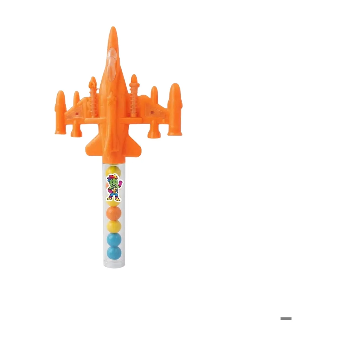 Avión de juguete anaranjado con caramelos Chipirrines - Miniatura 1