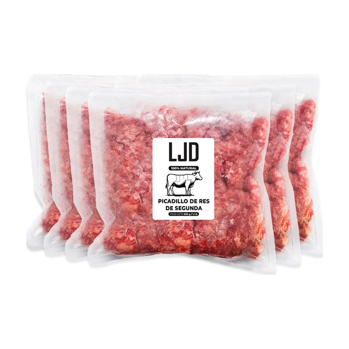Picadillo de res de segunda LJD (6 x 500 g / 1.1 lb)