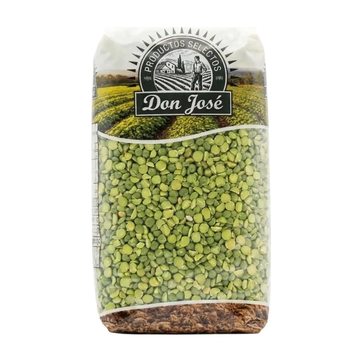 Guisantes verdes partidos - chicharos Don José (1 kg / 2.2 lb) - Imagen 1
