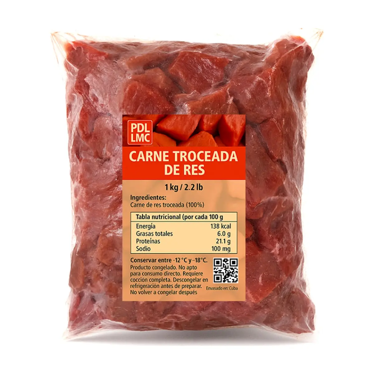 Carne troceada de res PDL LMC (1 kg / 2.2 lb) - Thumbnail 2