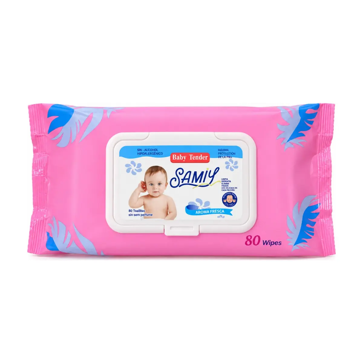 Toallitas húmedas Samiy (80 U) - Imagen 1