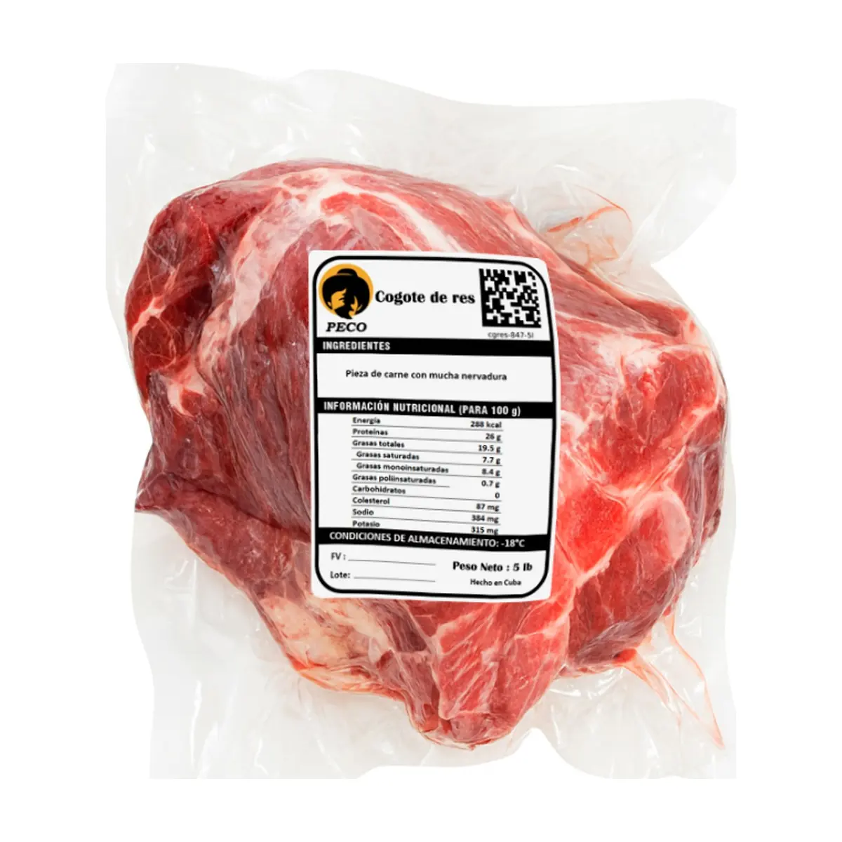 Cogote de res Peco (2.27 kg / 5 lb) - Thumbnail 2