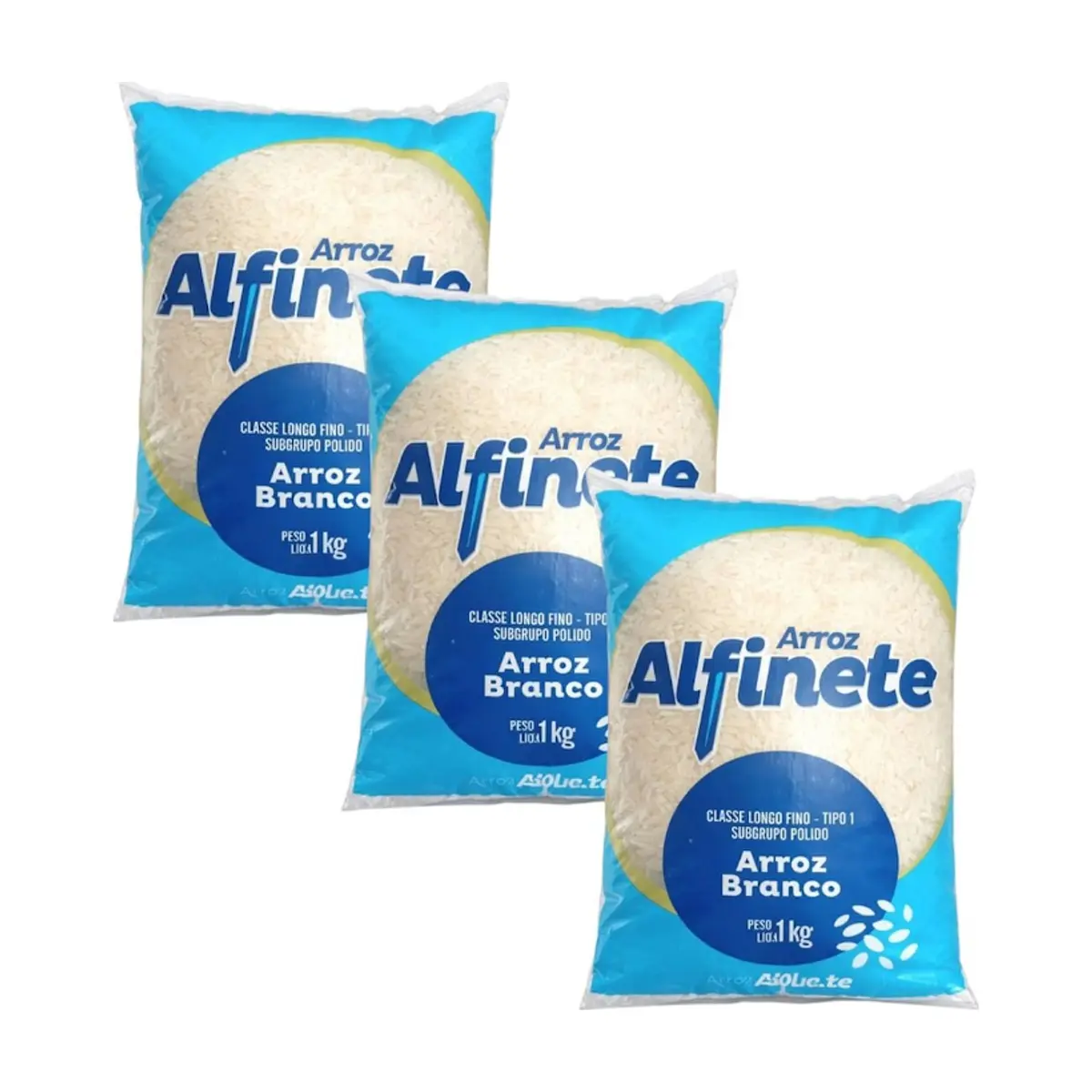 Arroz blanco Alfinete (3 x 1 kg / 2.2 lb) - Miniatura 1