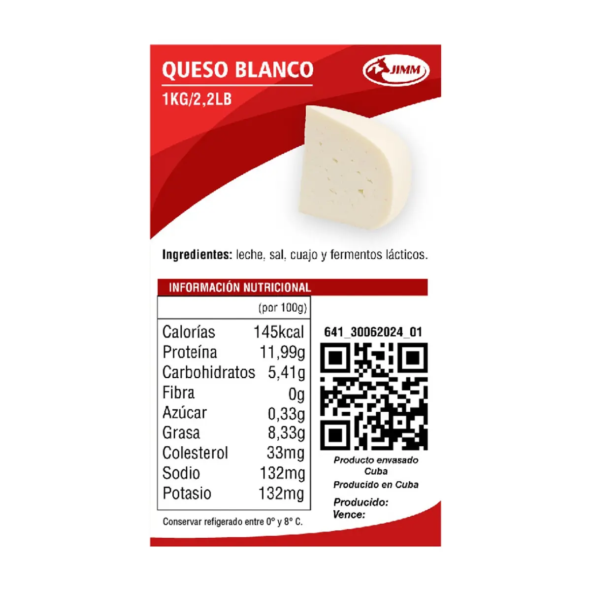 Queso blanco Jimm (1 kg / 2.2) - Thumbnail 2