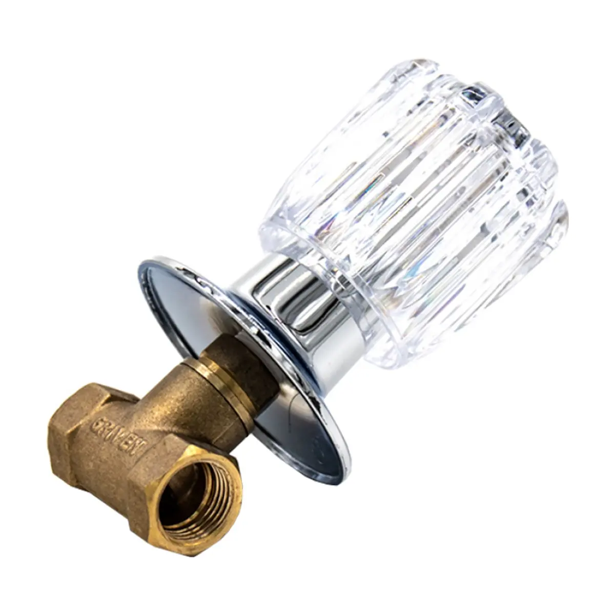 Llave individual de 1/2'' para empotrar con maneral de acrílico Griven - Miniatura 3