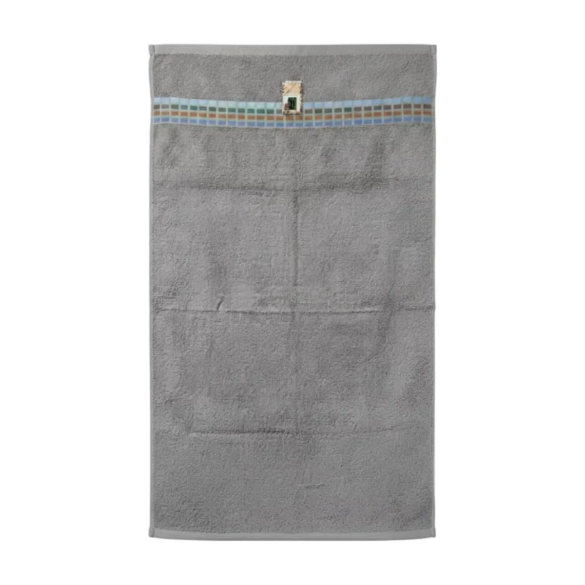 Toalla de baño de algodón gris Gutza - Imagen 1