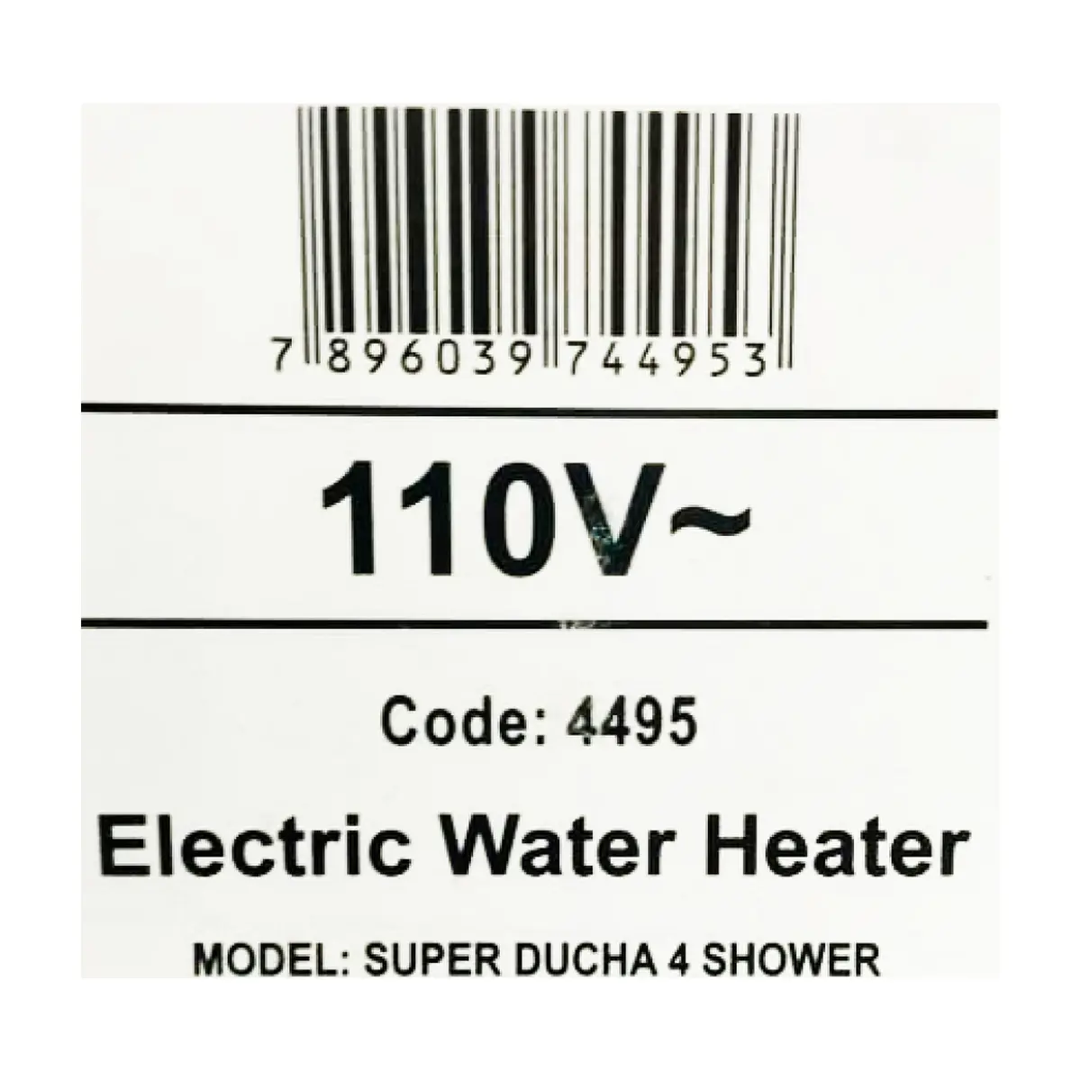 Ducha eléctrica modelo Super Ducha Quattro Fame -110 V - Thumbnail 4