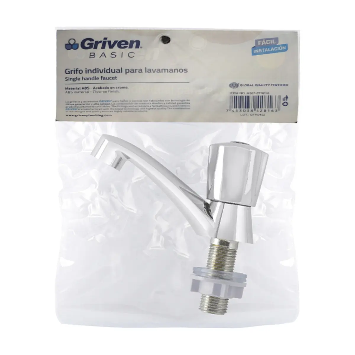 Llave individual para lavamanos Griven - Thumbnail 5