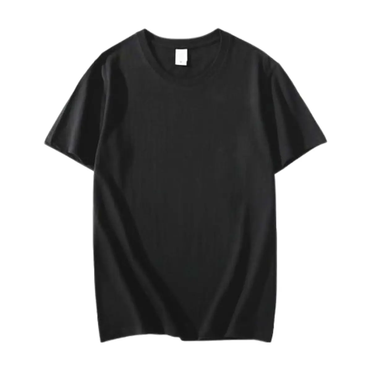 Camiseta negra de cuello redondo para hombre Torbex (Talla M)