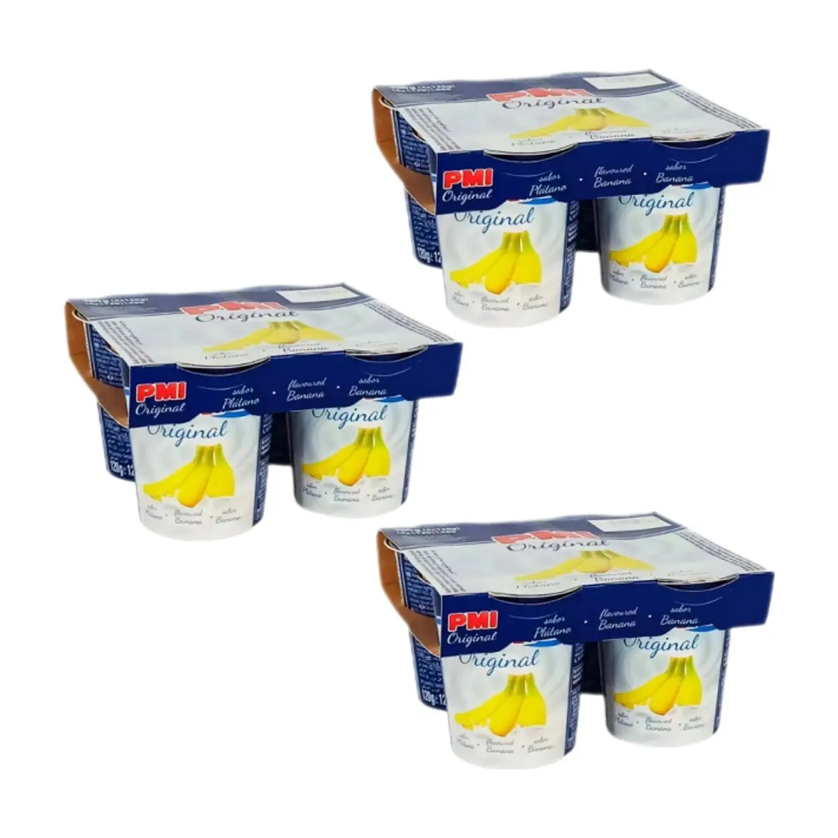Yogurt sabor plátano Pmi Original (12 x 120 g / 4.23 oz)
