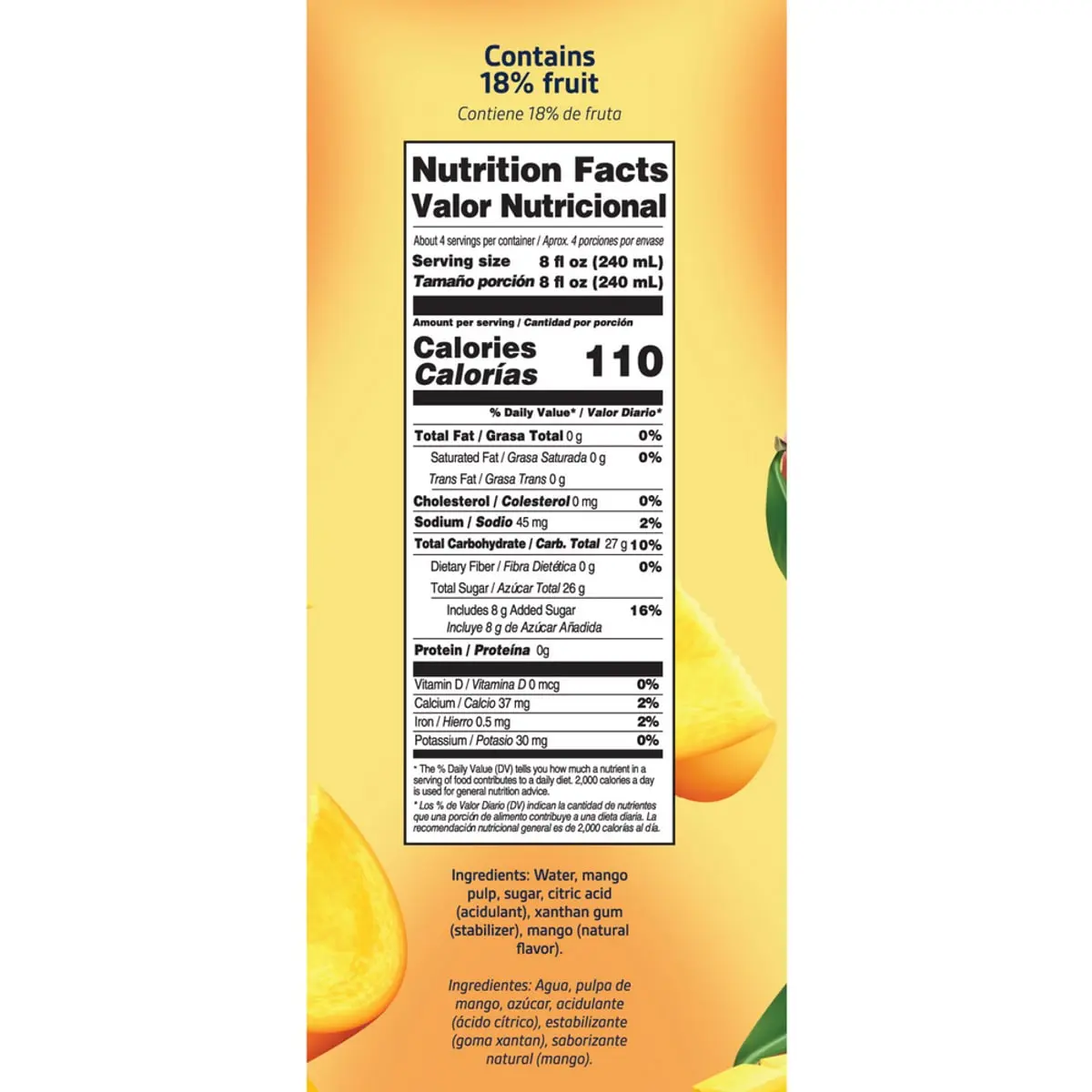 Néctar de mango YEYA (1 L / 33.8 fl oz) - Thumbnail 4