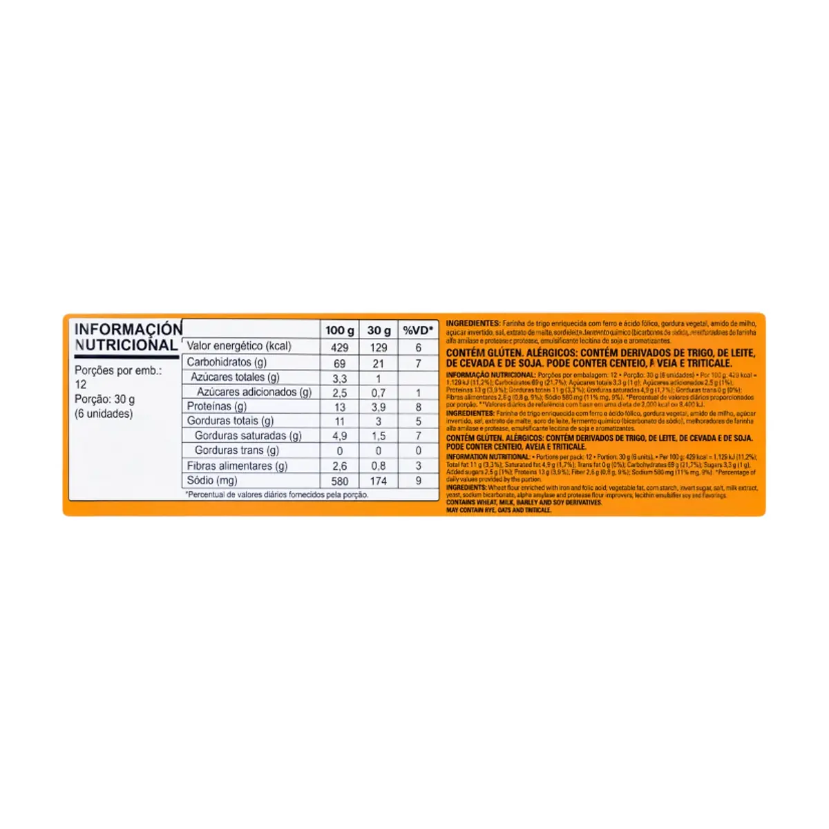 Galletas cream cracker Todeschini (360 g / 12.7 oz) - Thumbnail 5