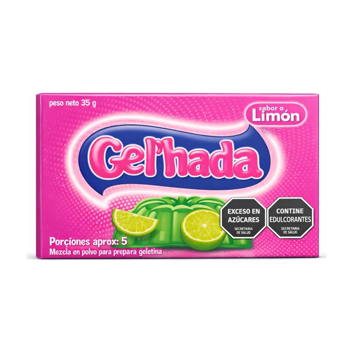Gelatina sabor limón Gel´hada (35 g / 1.23 oz)