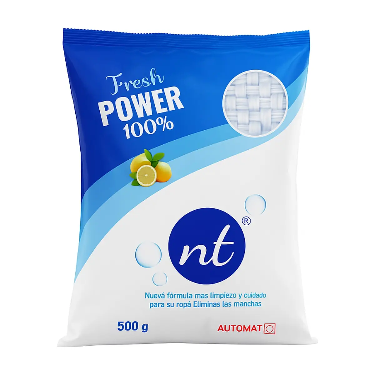 Detergente en polvo con aroma a limón Nt (500 g / 1.1 lb)